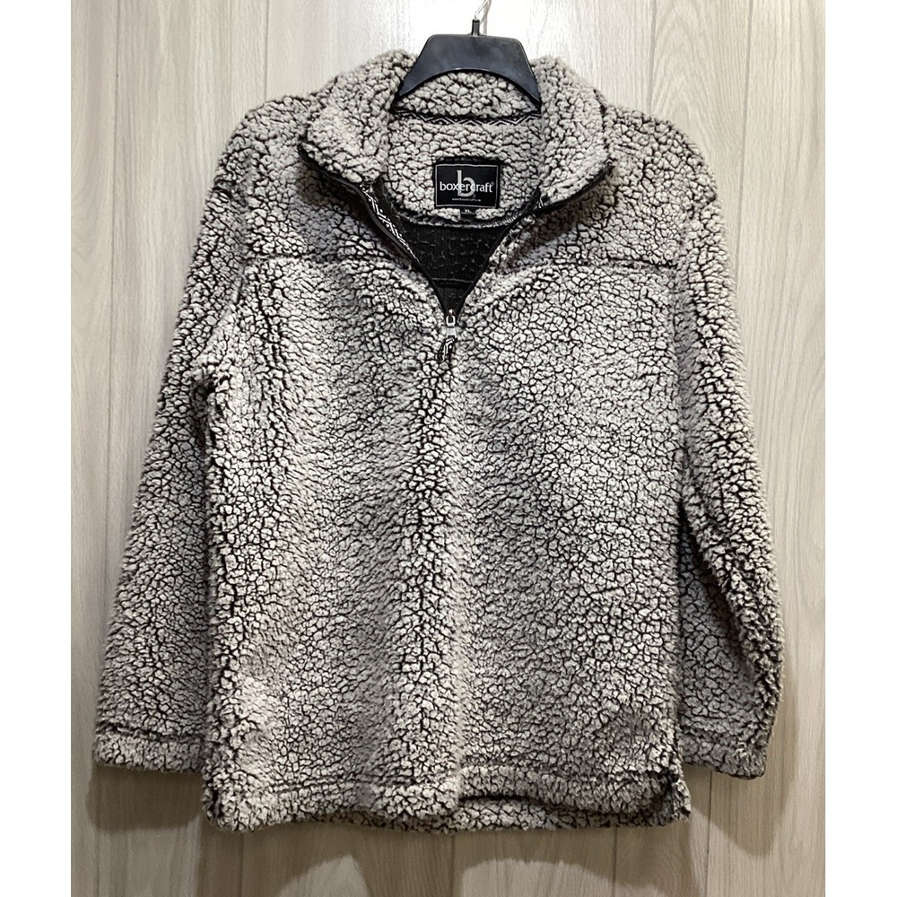 BOXERCRAFT Women's (Size XL) Long Sleeve‎ 1/4 Zip Sherpa Collared Pullover